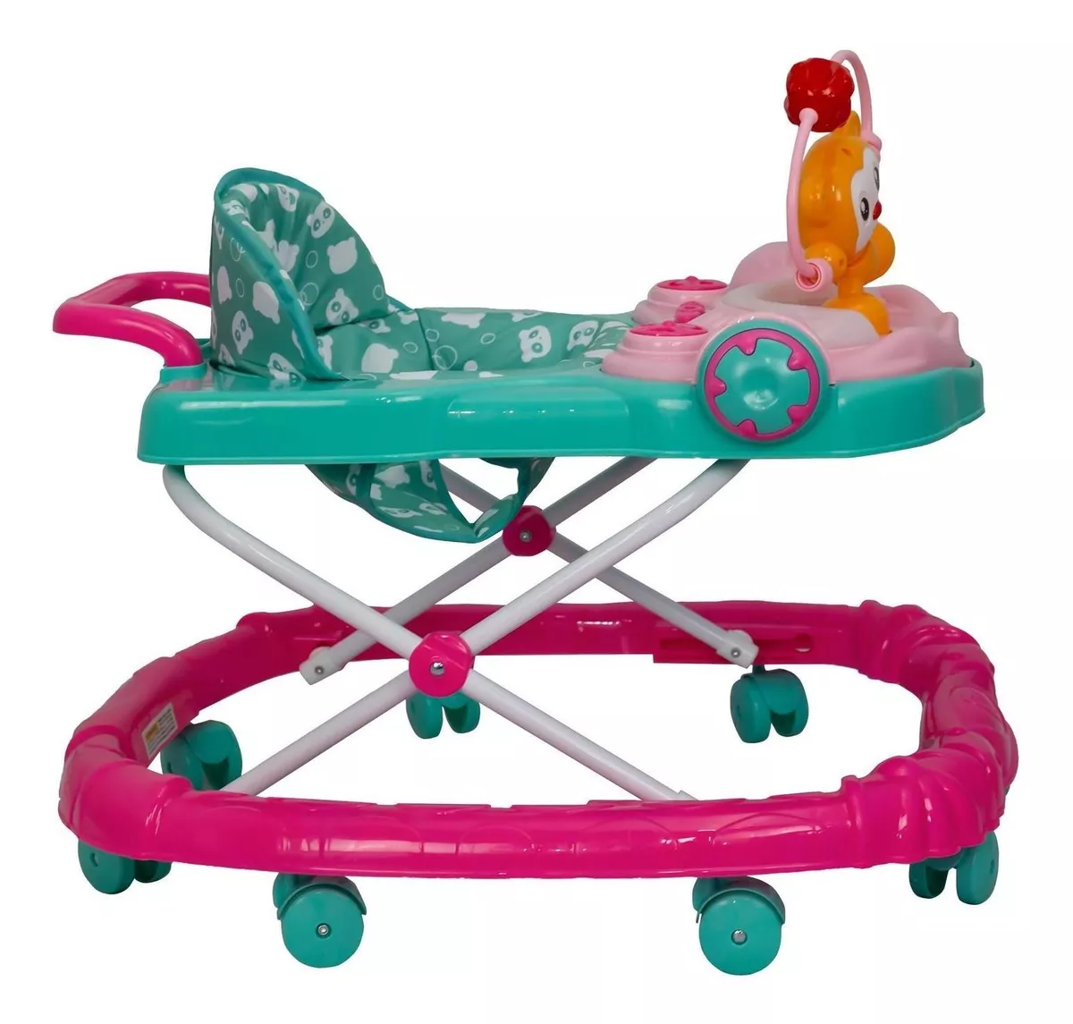 Foto 4 pulgar | Andadera para Bebé Trendy Kids Monky Verde Bastón Juguetes