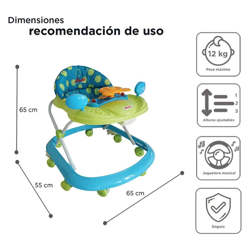 Foto 4 pulgar | Andadera Para Bebé D'bebé Piccola Azul