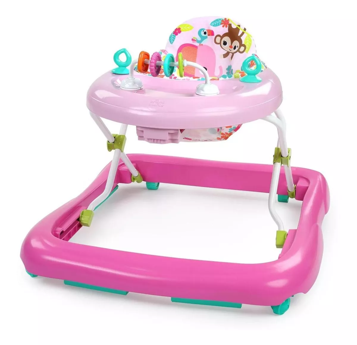Foto 2 pulgar | Andadera Bright Starts Floral Friends Freno Rosa