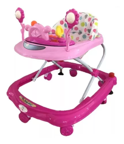 Andadera Interactiva Starkids W-103 Rosa Musical para Bebé
