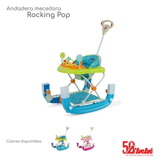 Foto 8 | Andadera Mecedora D'bebé Rocking Pop Verde