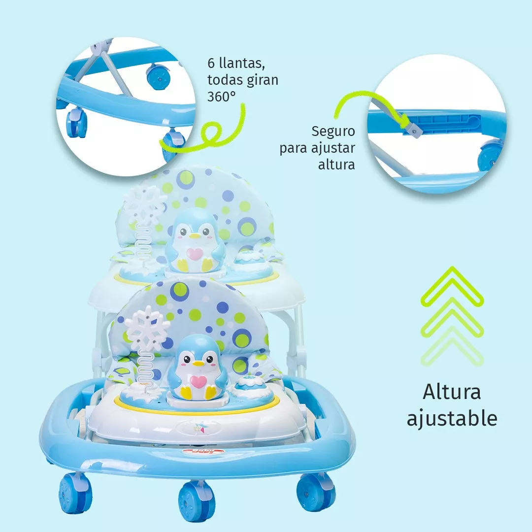 Foto 4 | Andadera Para Bebé Starkids N5218 Con Llantas 360°