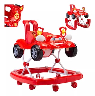 Foto 1 | Andadera Aeiou Cars Rojo 3 en 1 Mecedora
