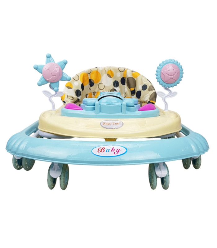Foto 8 | Andadera Para Bebe Plegable,musical, Andador 8 Llantas De Gel Abeja - Azul