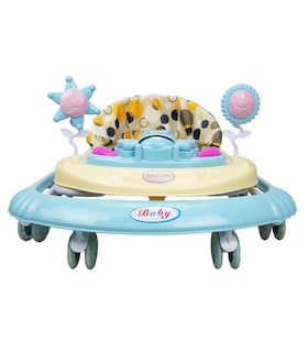 Foto 8 | Andadera Para Bebe Plegable,musical, Andador 8 Llantas De Gel Abeja - Azul