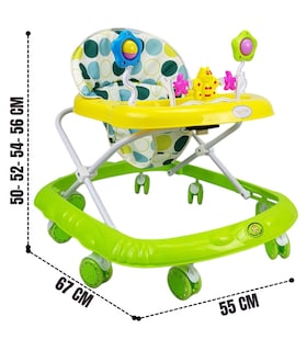 Foto 4 | Andadera Para Bebe Plegable,musical, Andador 8 Llantas De Gel Mariposa - Verde