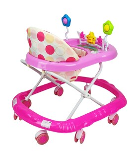 Foto 5 | Andadera Para Bebe Plegable,musical, Andador 8 Llantas De Gel Mariposa - Rosa