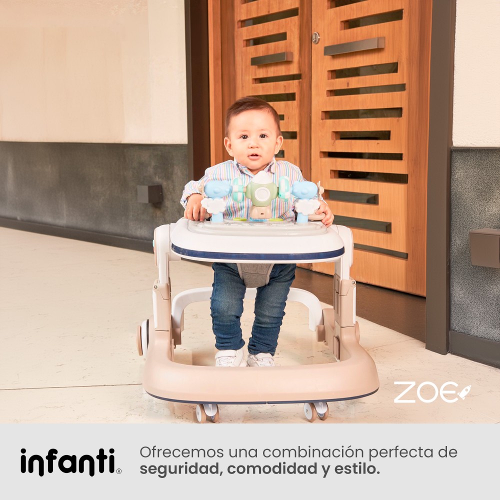 Foto 7 | Andadera Zoe Infanti Gris 2 en 1