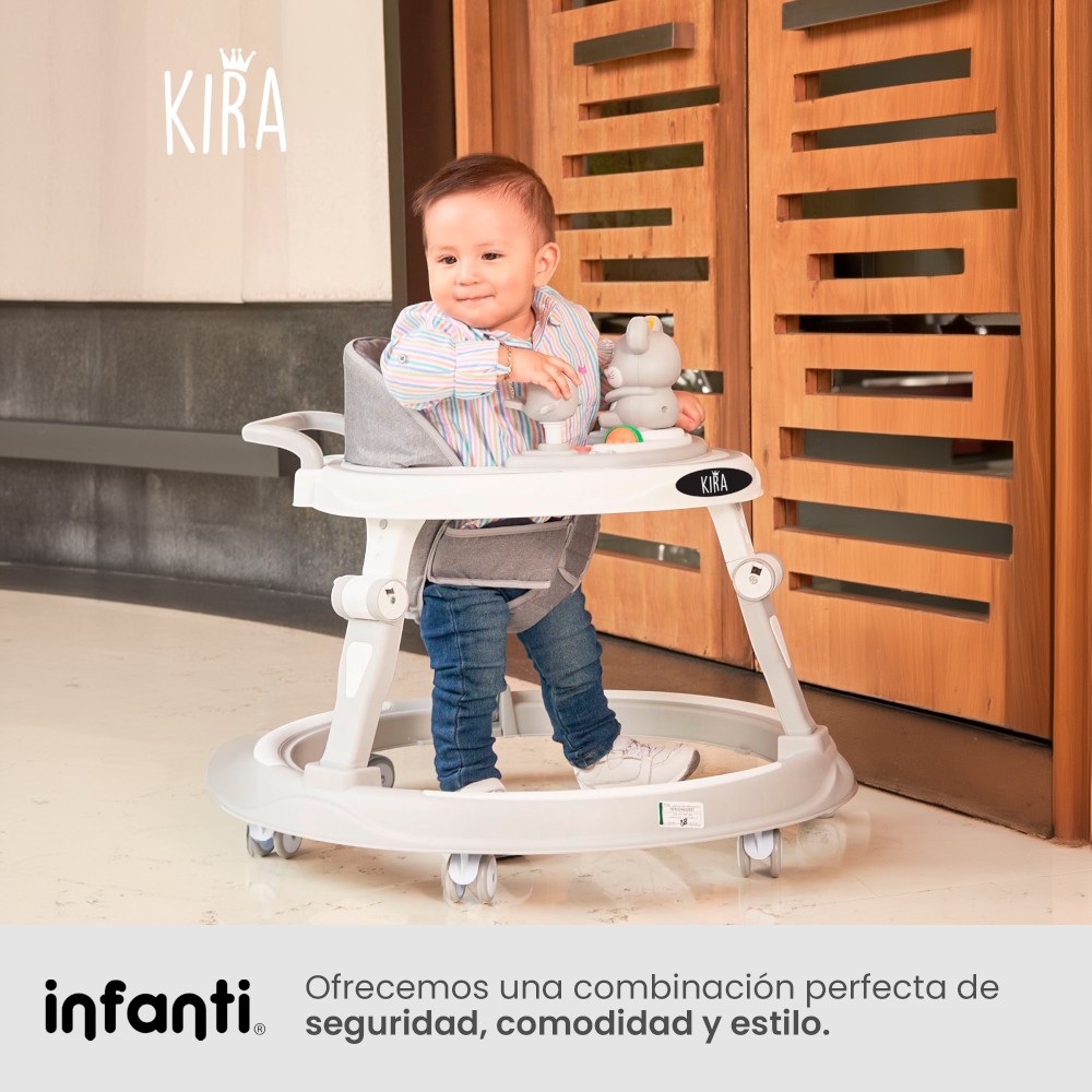 Foto 7 | Andadera Kira Infanti Gris Musical con Luces