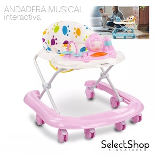 Foto 2 | Andadera Musical SelectShop Rosa para Bebé