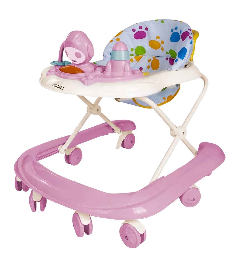 Andadera Musical Plegable Para Bebe Juguete Educativo Interactiva Rosa