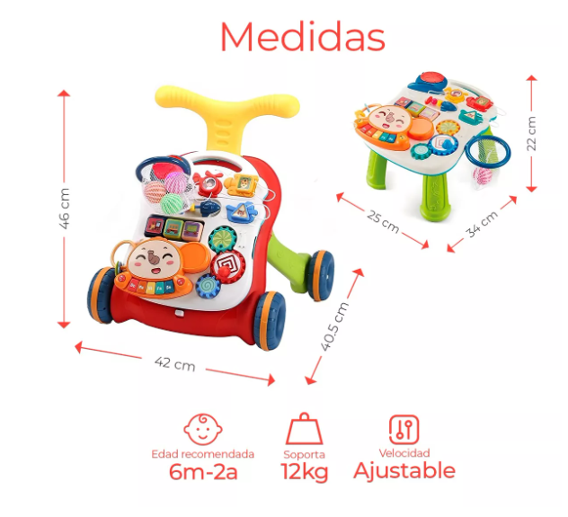 Foto 4 pulgar | Andador y Mesa 2 en 1 Wünd