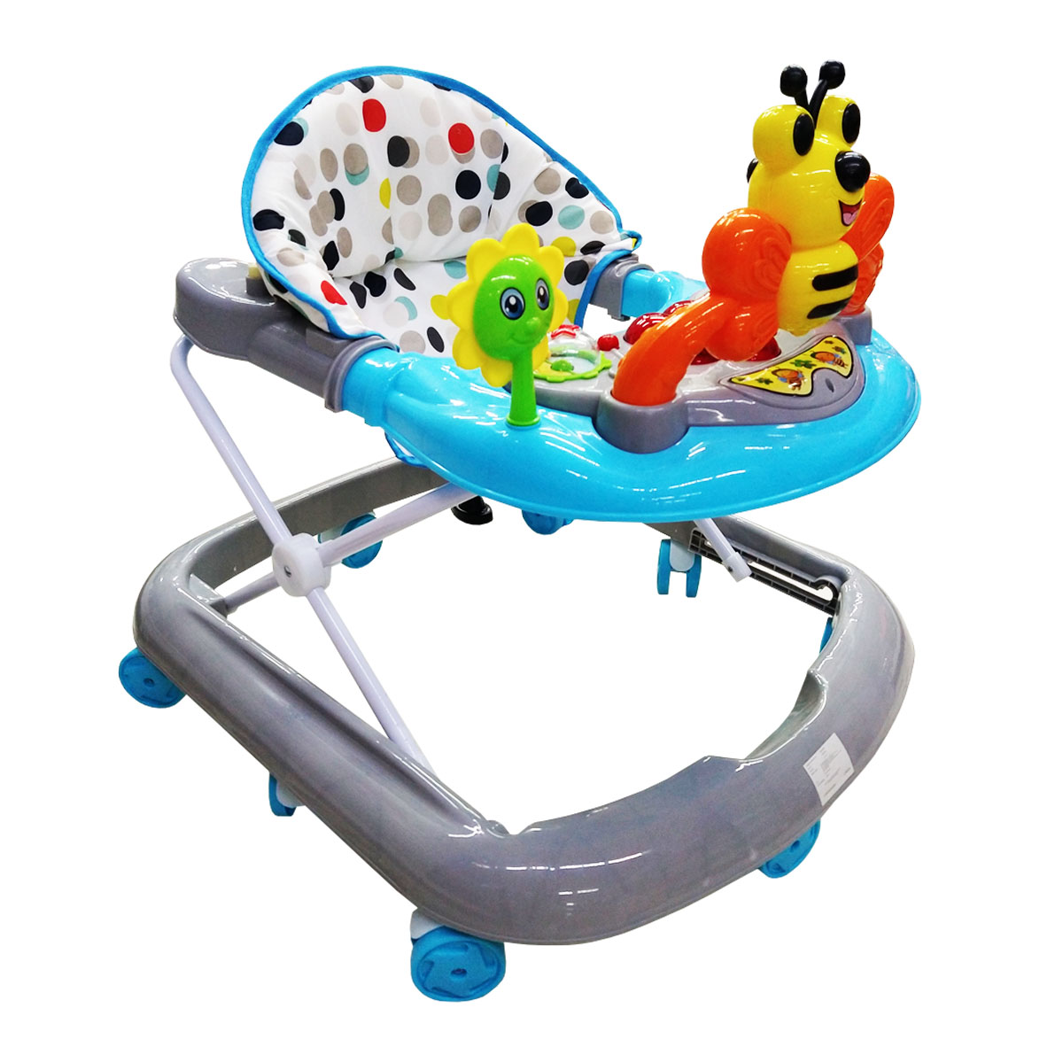 Foto 1 | Andadera Babytek Abeja Sin Toldo Azul/gris