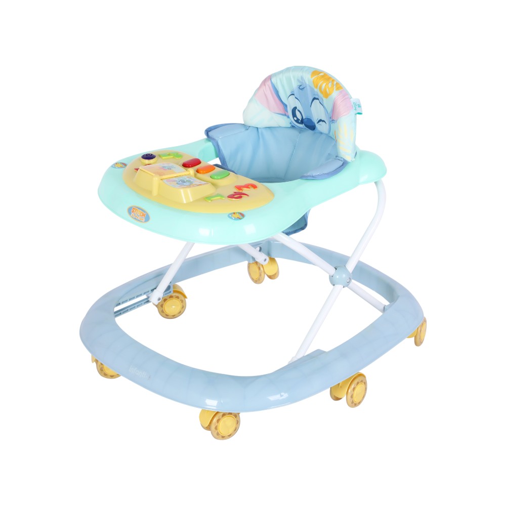 Foto 3 pulgar | Andadera Stitch Disney Baby Musical Azul