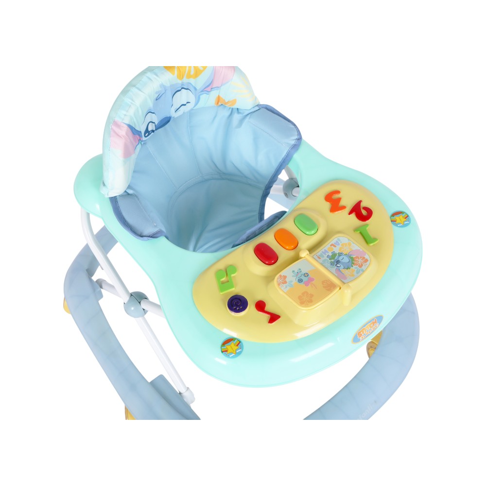 Foto 5 pulgar | Andadera Stitch Disney Baby Musical Azul