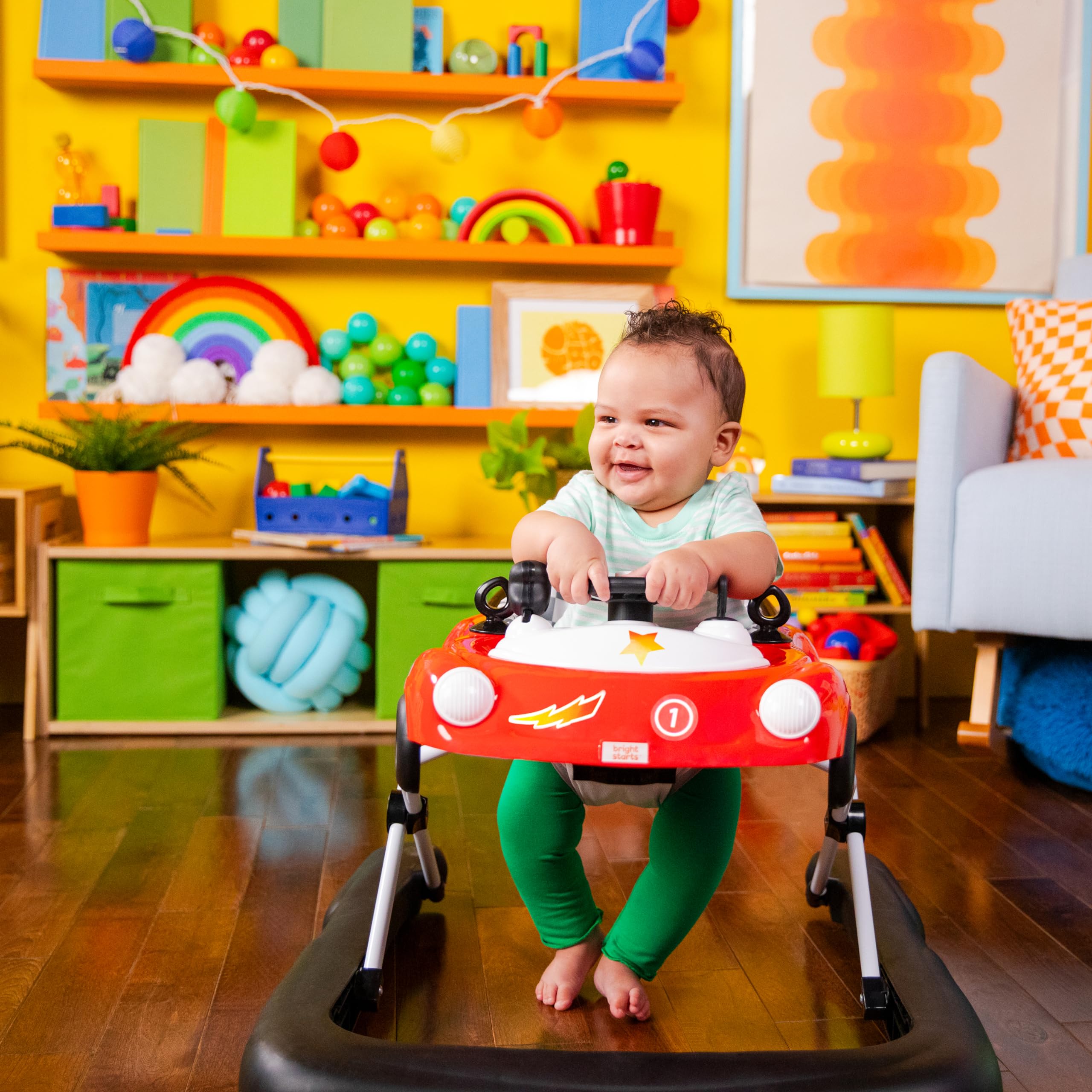 Foto 8 pulgar | Auto 3 En 1 Walker Bright Starts Little Speedster Red Racer - Venta Internacional.