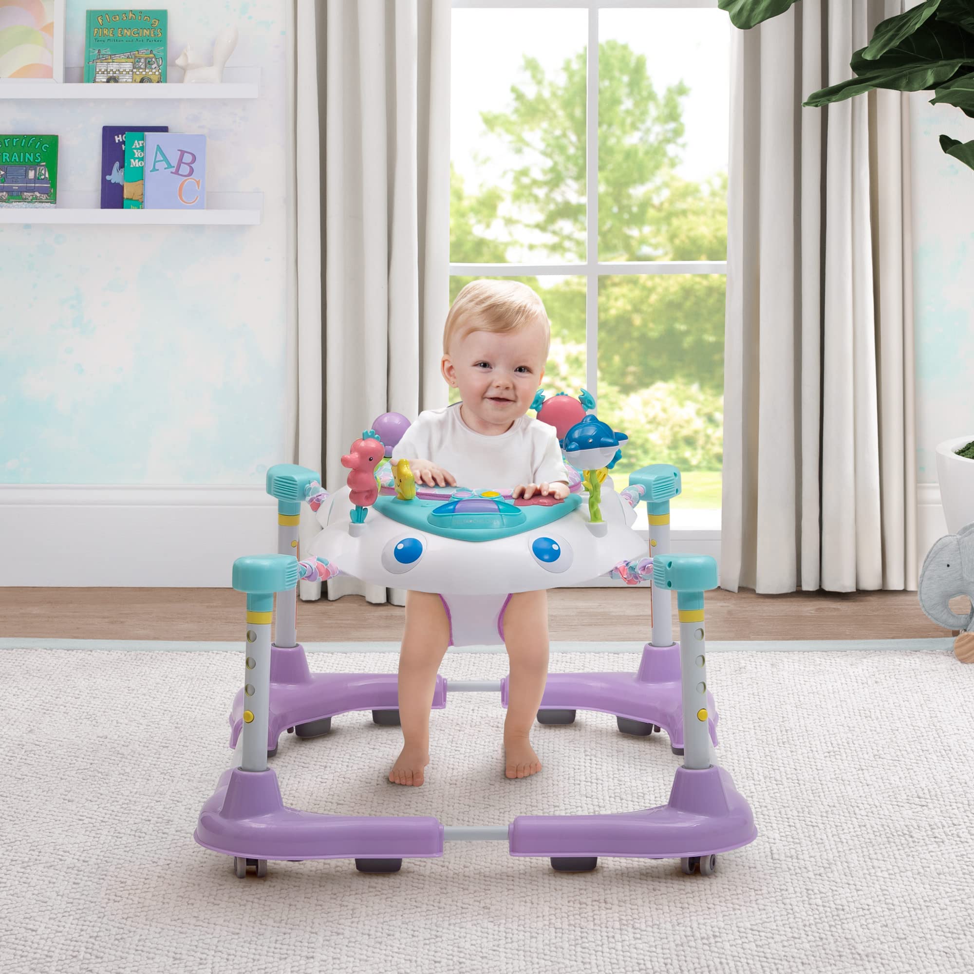 Foto 3 pulgar | Balanceador Baby Walker Delta Children Learn2walk, Color Morado - Venta Internacional.