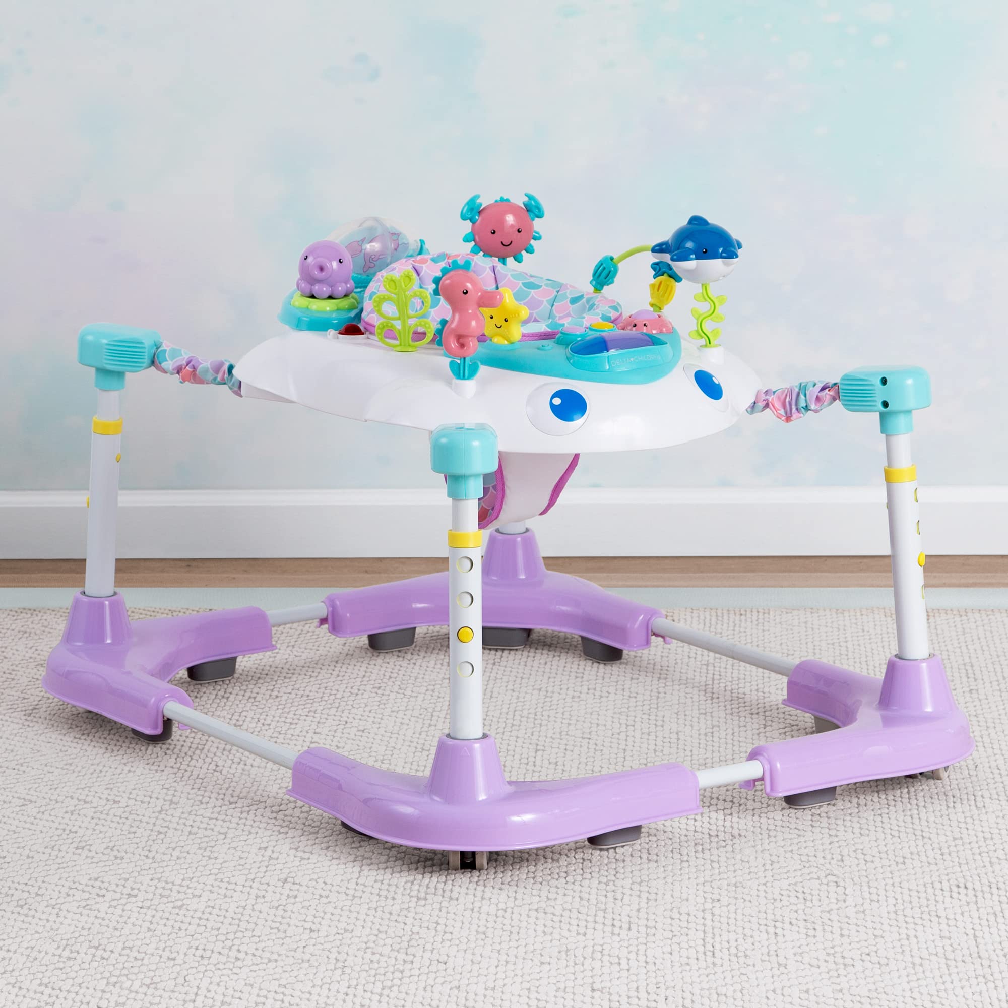 Foto 4 pulgar | Balanceador Baby Walker Delta Children Learn2walk, Color Morado - Venta Internacional.
