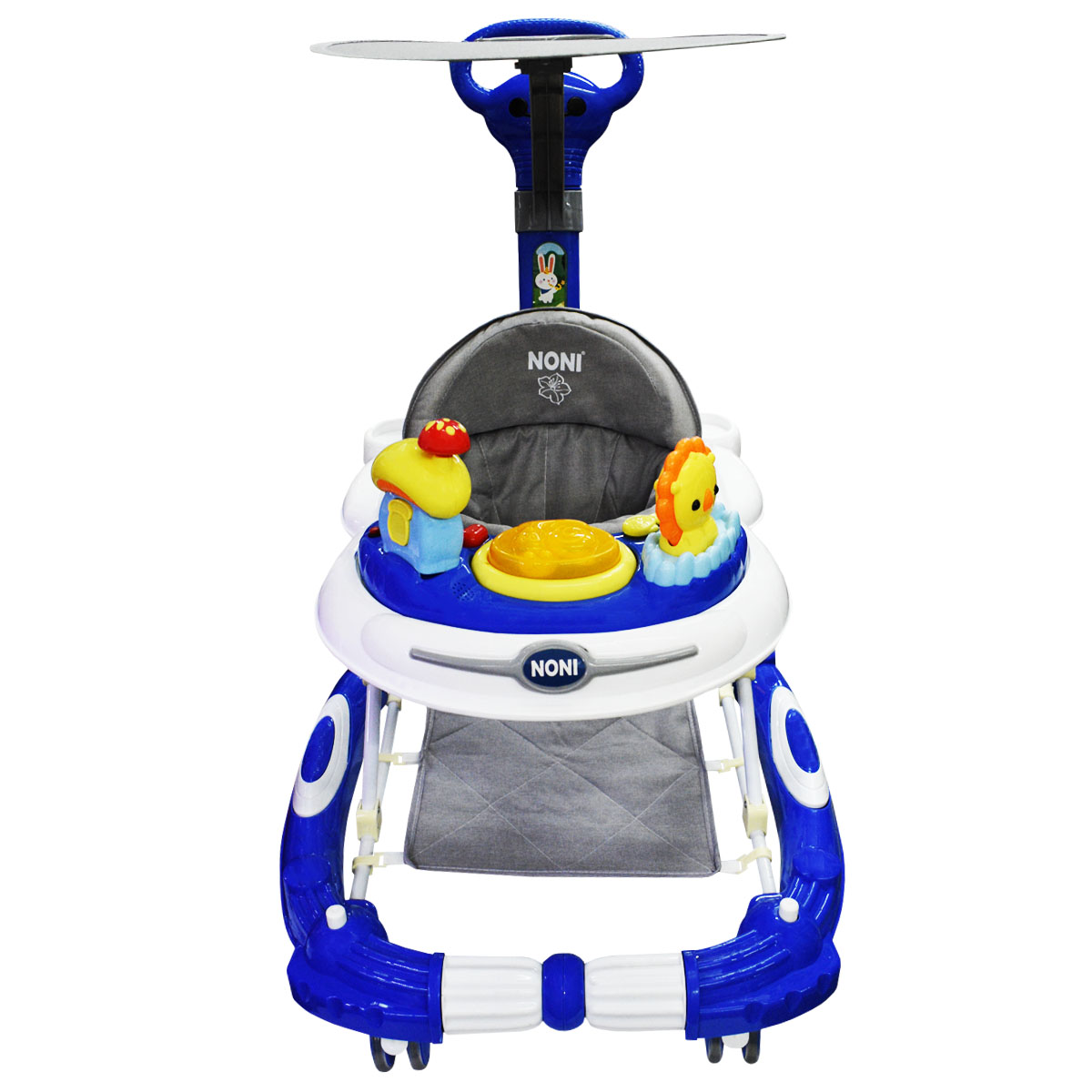 Andadera Mecedora Is-121-l 2 En 1 Musical Color Azul
