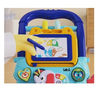 Foto 2 | Andadera De Bebe 3 En 1, Juguete Tablero De Dibujo Para Niños Color Azul