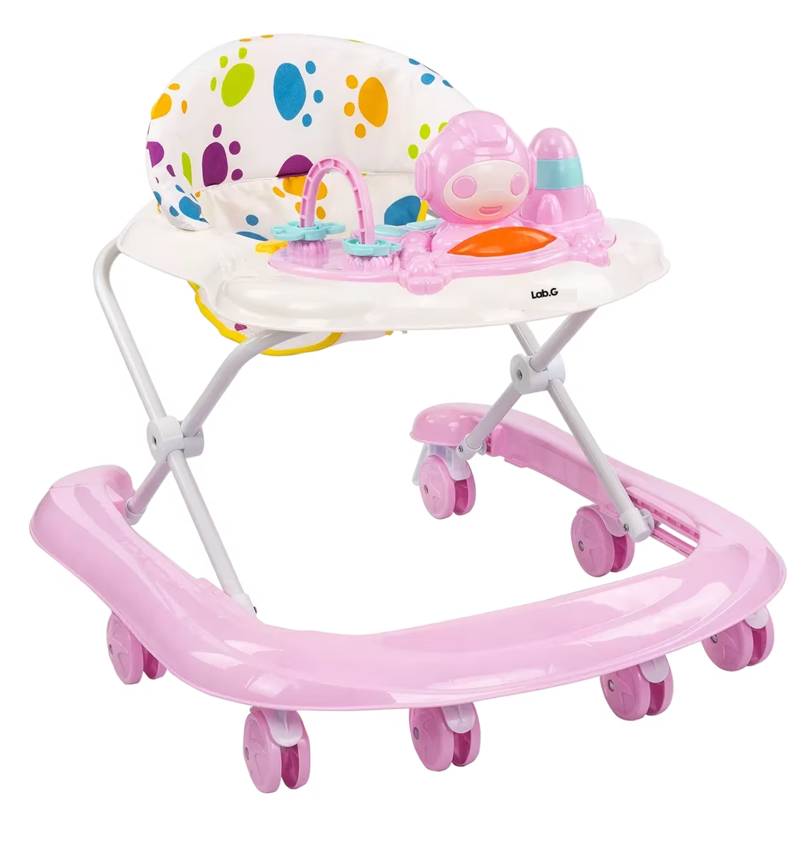 Foto 1 | Andadera Musical De Bebé Interactiva Plegable Portátil, Rosa