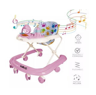 Foto 5 | Andadera Musical Plegable Lab.g Para Bebe Juguete Educativo Interactiva Rosa
