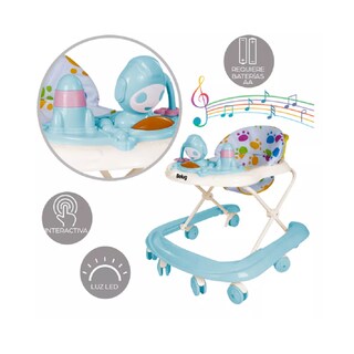 Foto 2 | Andadera Musical Plegable Para Bebe Juguete Educativo Interactiva, Belug Azul
