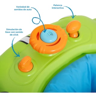 Foto 4 | Andadera Bebe Prinsel Auto 3 Alturas Con Luces Verde