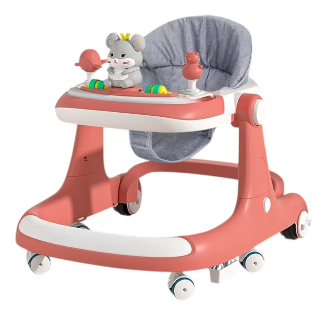 Andadera Para Bebé Aeiou A010 Tablero Multisensorial Rosa