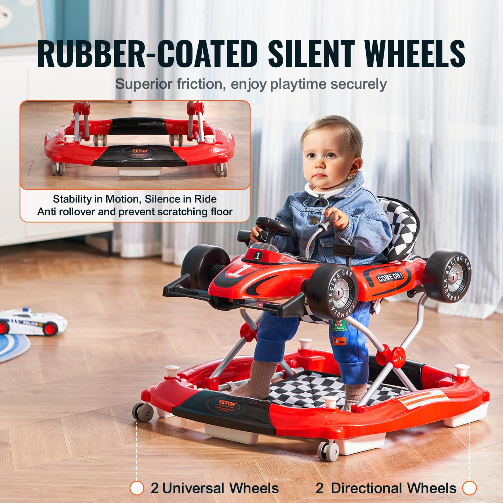 Foto 4 pulgar | Centro De Actividades Plegable Baby Walker Vevor 4 En 1 De 6 A 24 Meses - Venta Internacional.