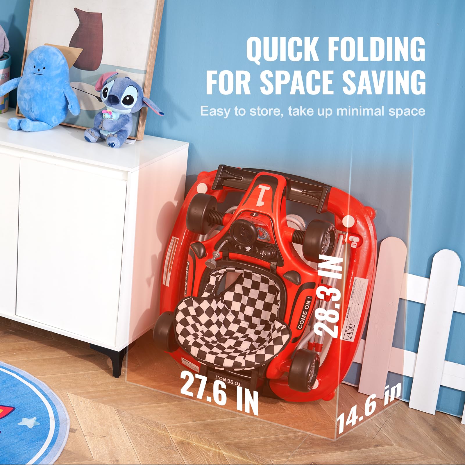 Foto 7 pulgar | Centro De Actividades Plegable Baby Walker Vevor 4 En 1 De 6 A 24 Meses - Venta Internacional.