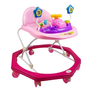 Foto 1 | Andadera Para Bebe Musical, 8 Llantas De Gel, Acolchonada, Carrito - Rosa