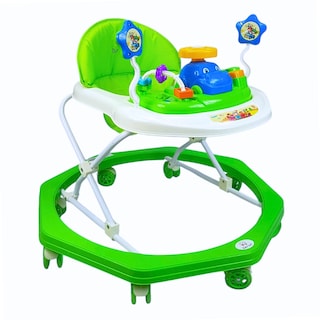 Foto 1 | Andadera Para Bebe Musical, 8 Llantas De Gel, Acolchonada, Carrito - Verde