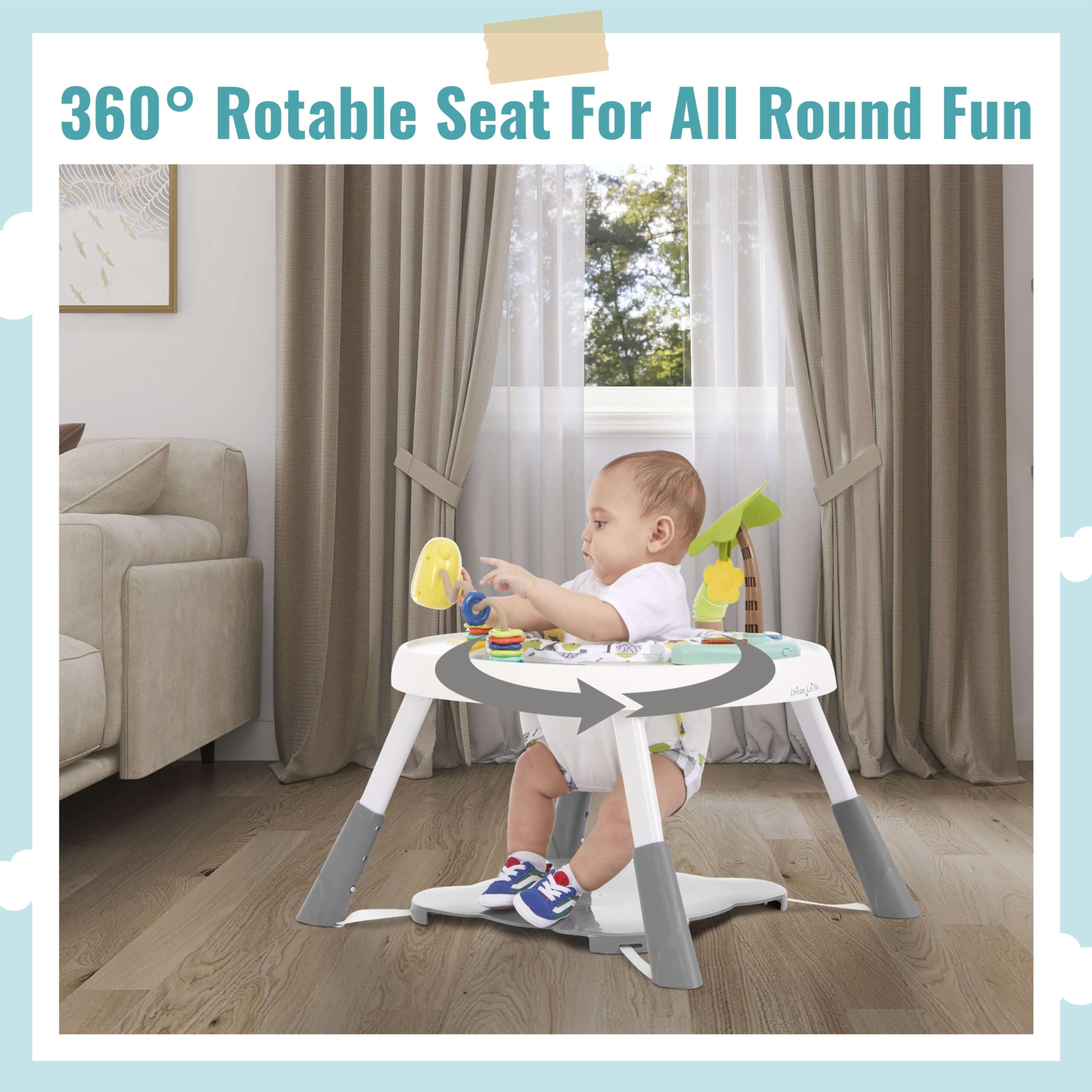 Foto 5 pulgar | Centro De Actividades Dream On Me Curio Sit N Seek Lime - Venta Internacional.