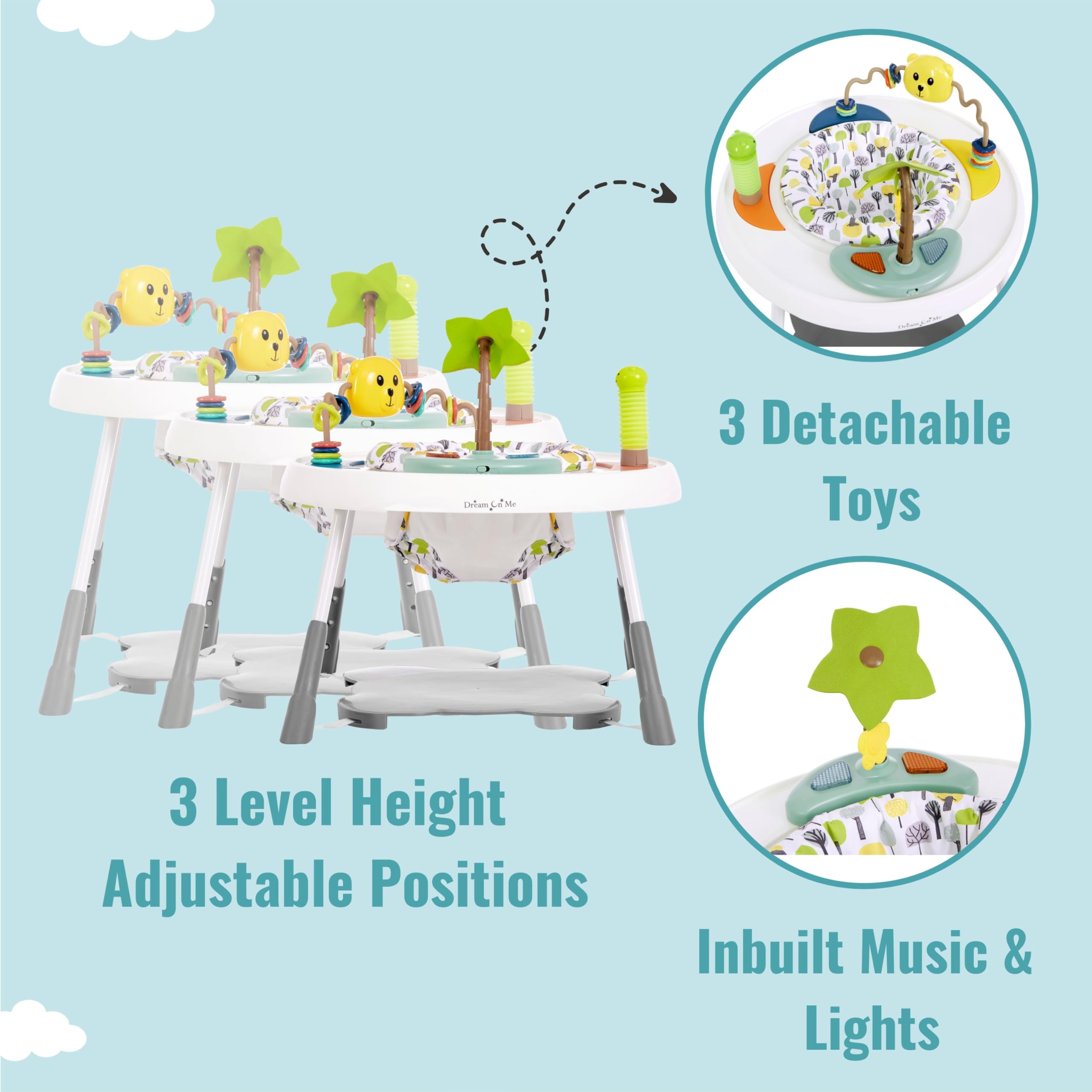 Foto 6 pulgar | Centro De Actividades Dream On Me Curio Sit N Seek Lime - Venta Internacional.
