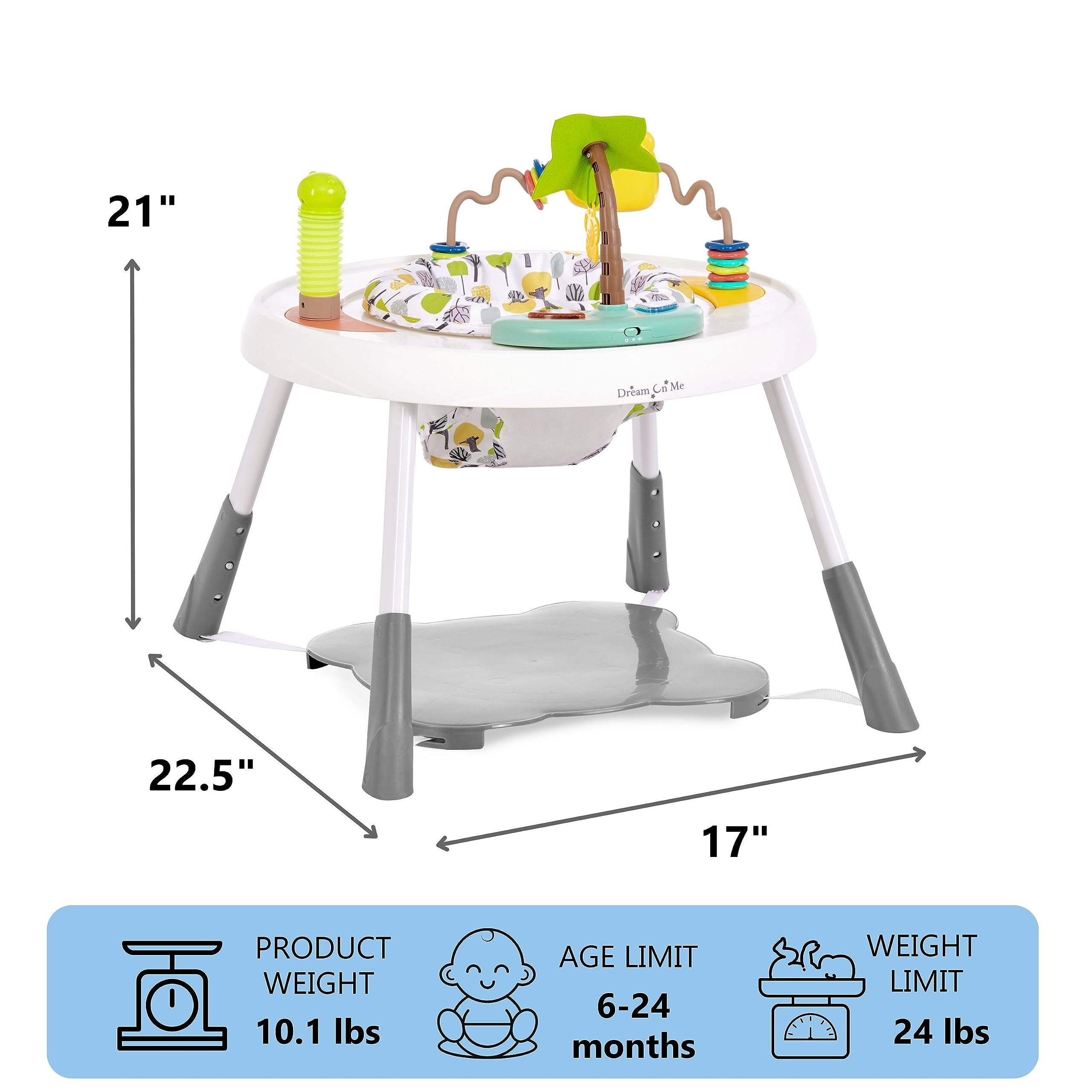 Foto 8 pulgar | Centro De Actividades Dream On Me Curio Sit N Seek Lime - Venta Internacional.