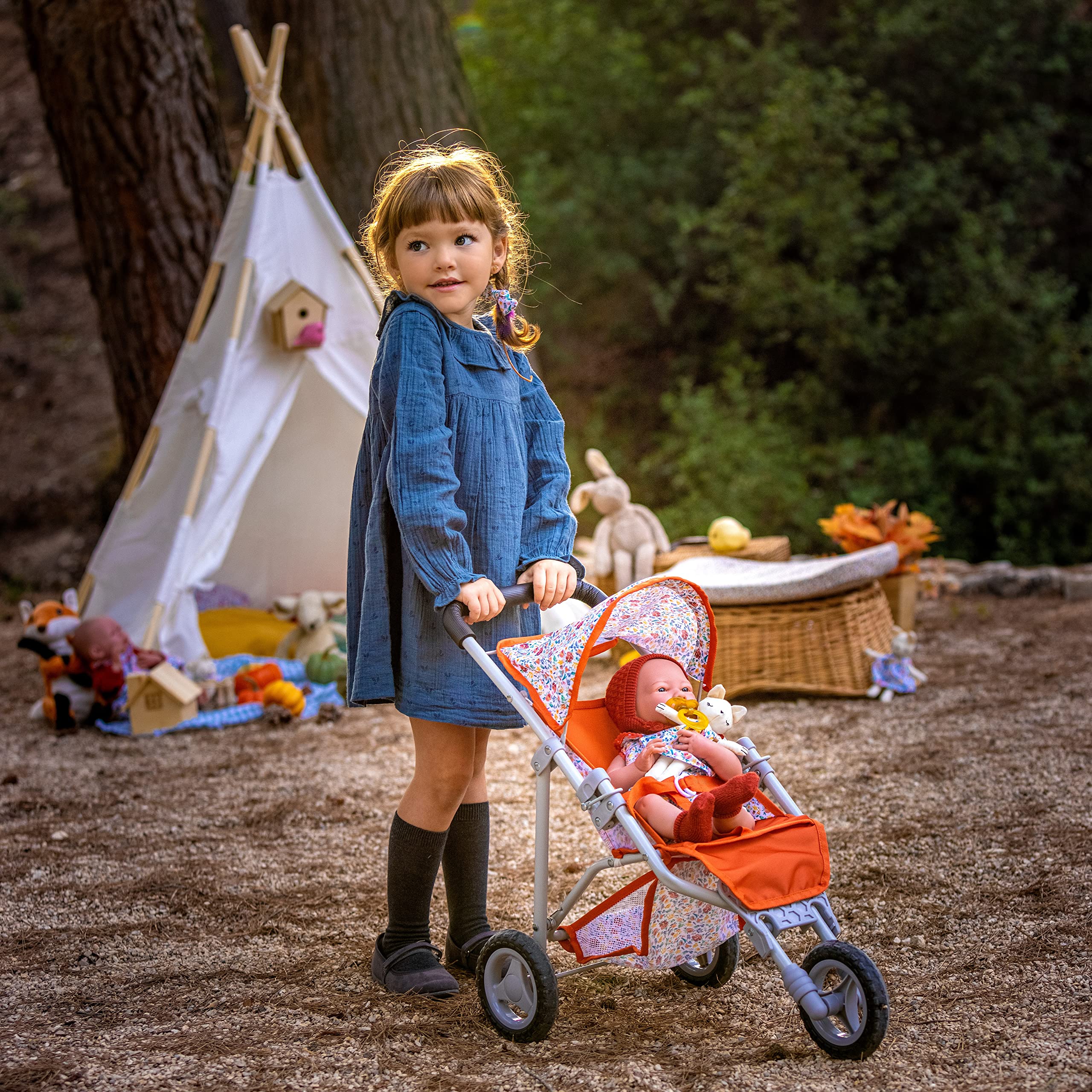 Foto 4 pulgar | Stroller Jc Toys Berenguer Boutique Nature J-jogger, Color Rojo, Más De 3 Años - Venta Internacional.