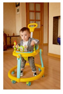 Foto 3 | Infanti Andadera Para Bebe Con Paseador Y Juguetero Musical Azul Hasta 12 Kg