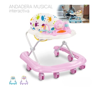 Foto 2 | Andadera Musical Bebé Juguetes Interactiva Plegable Portátil