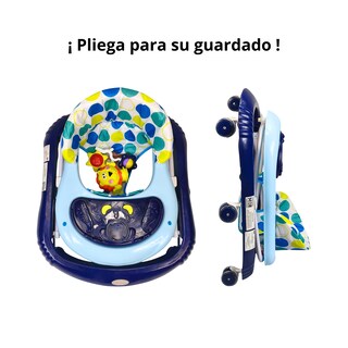 Foto 5 | Andadera Para Bebé Con Luz Sonido Llantas De Gel Diseño León - Azul
