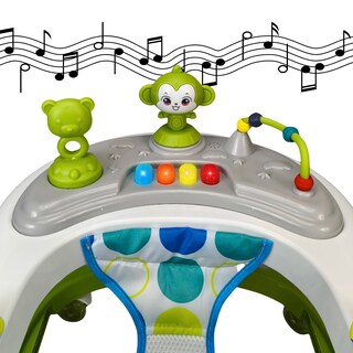 Foto 7 | Andadera Para Bebé Changuito 4 Alturas Con Luz Y Sonido - Verde