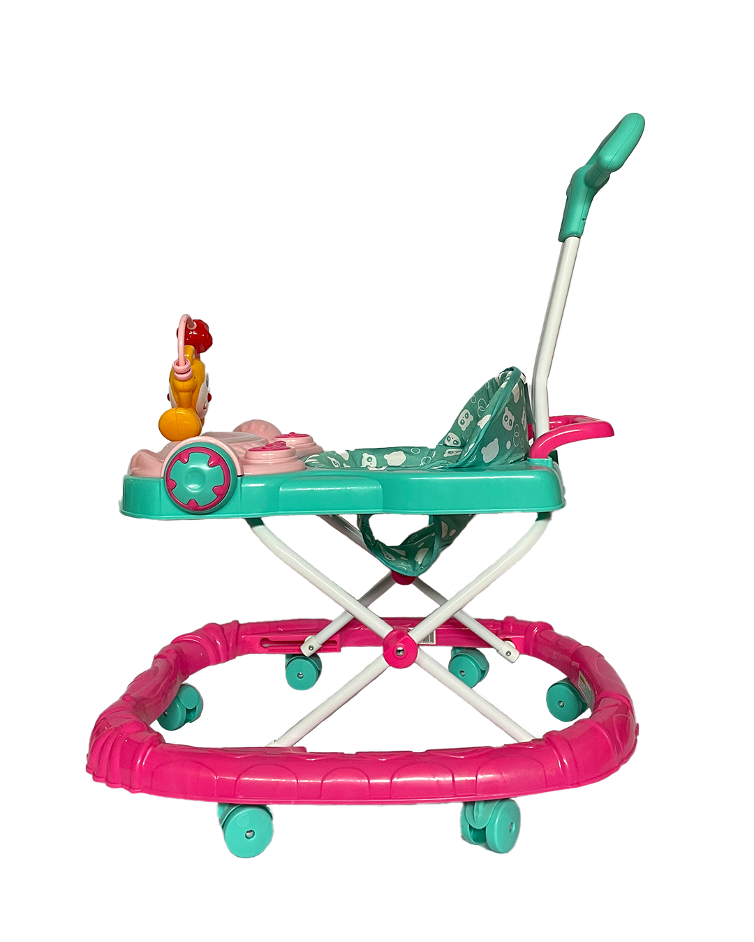 Foto 3 pulgar | Andadera Monky Rosa Trendy Kids Con Charola Musical Y Push