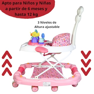 Foto 5 | Andadera Para Bebé Mecedora Con Luces Bastón Dirigle Altura Ajustable Ruedas De Goma Apta Desde 6 Meses O Hasta 12