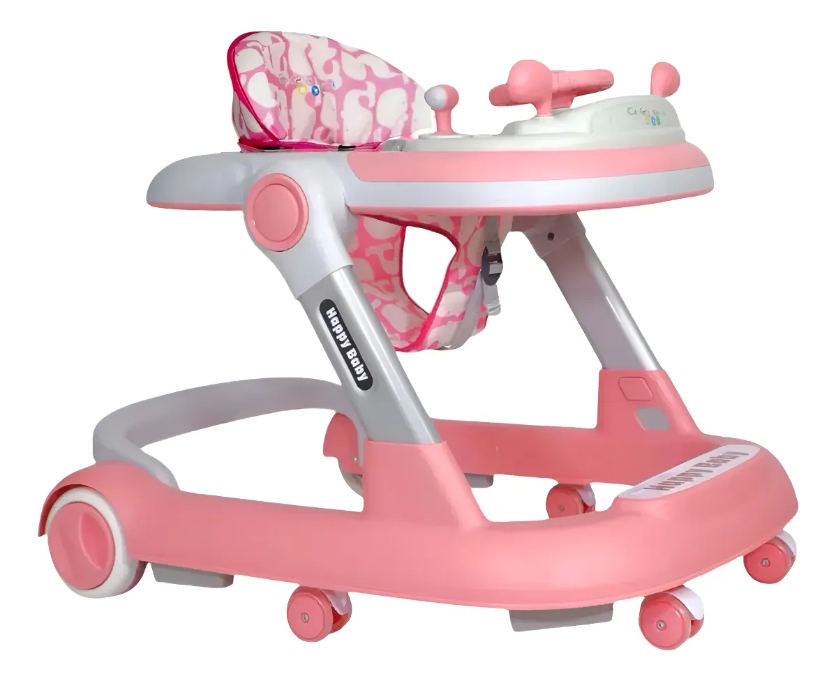 Foto 2 pulgar | Andadera Para Bebé Confety Baby Walker Anme007 Caminadora Rosa