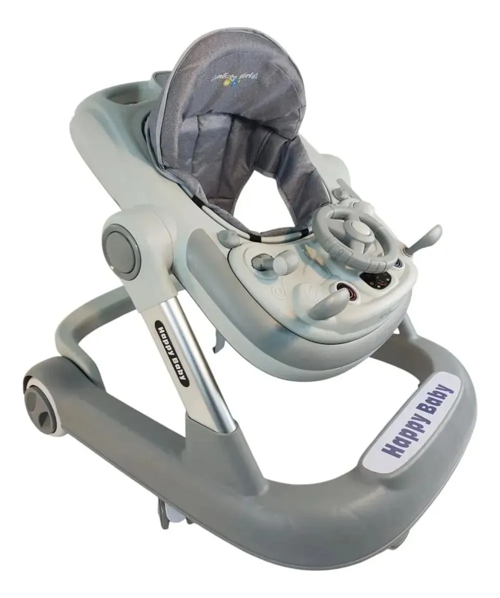 Foto 3 | Andadera Para Bebé Confety Baby Walker Anme007 Caminadora Gris