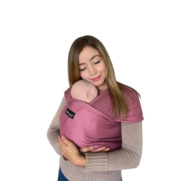 Foto 3 pulgar | Fular Ergonómico Suave Bebé Y Recién Nacido Mãe Baby Portabebé (rosa Vintage) Hasta 10kg Hecho 100% En México