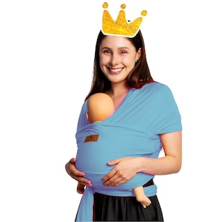 Foto 3 | Fular Para Bebé Algodón Premium Mãe Baby Fresco 100% Hecho En México (azul Baby) Hasta 10kg