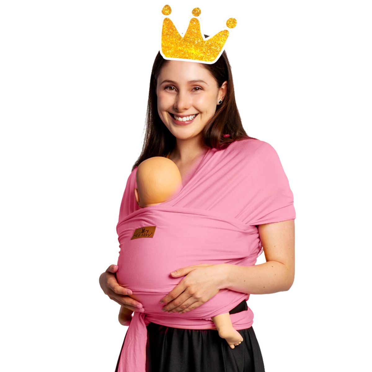 Foto 6 pulgar | Fular para Bebé Mae Baby Algodón Premium Fresco Rosa Hasta 10 kg