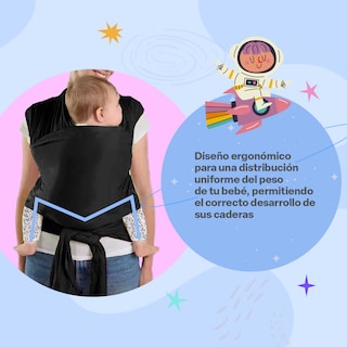 Foto 3 | Fular Ergonómico Para Bebé Vía Lactea Múltiples Posiciones Y Amarre