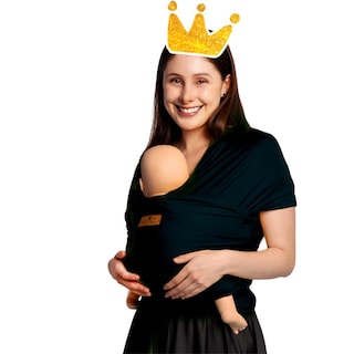 Foto 6 | Fular para Bebé Mae Baby Algodón Premium Fresco Negro Hasta 10 kg